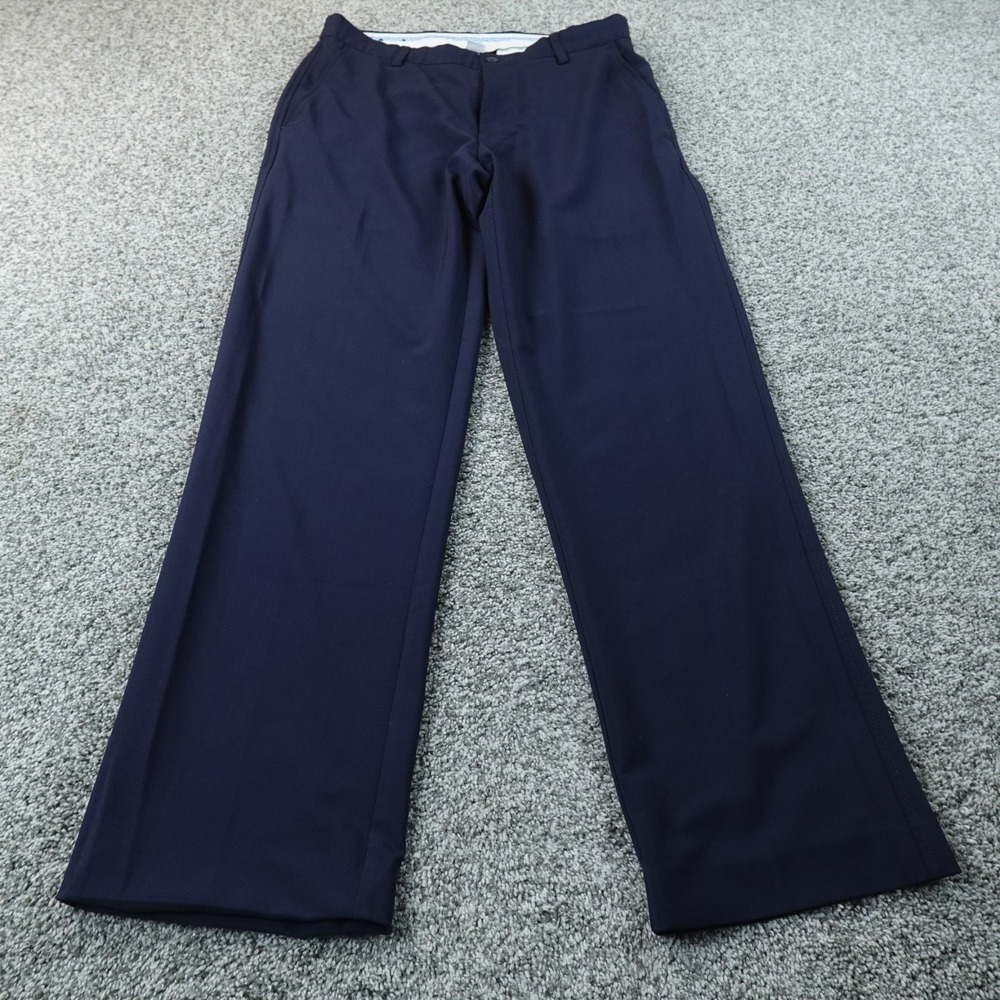 FootJoy Pants Mens 34X32 Blue Golf Tech Chino Performance Stretch Flat Front Dad